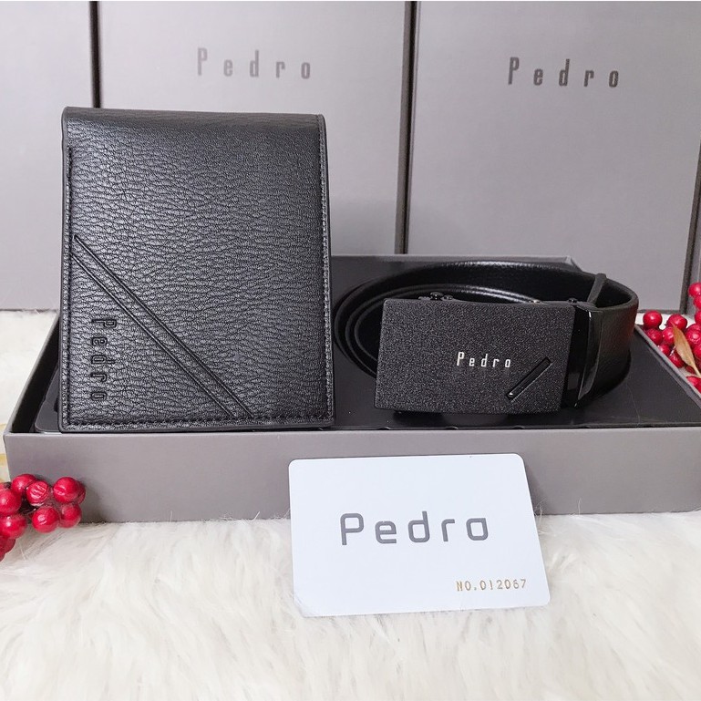 Set ví  dây nịt Pedro 💖 FREE SHIP 💖 Set thắt lưng ví nam Pedro siêu độc thời trang bên trong nhiều ngăn hàng cao cấp