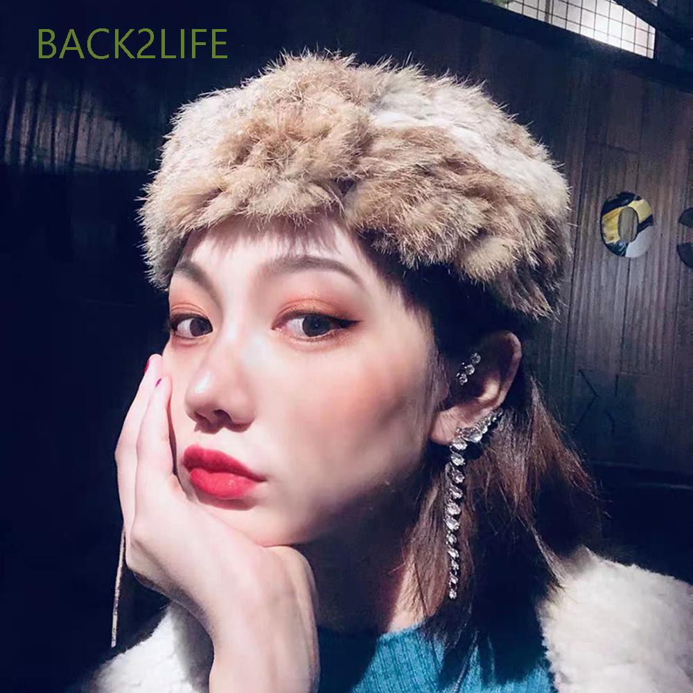 Băng Đô Nón Lông Giữ Ấm Xinh Xắn Dành Cho Nữ Back2Life