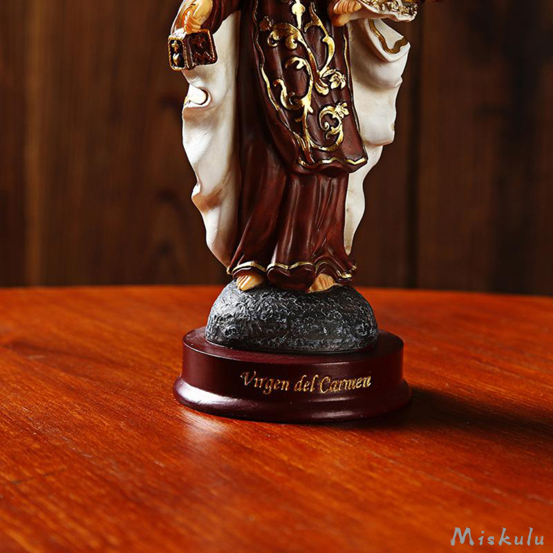 Our Lady of Lourdes Virgin Mary Catholic Statue Sculpture Figurines Ornament