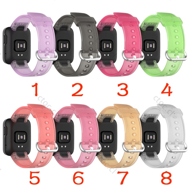 Dây Đeo Thay Thế Chất Liệu Silicon Màu Trơn Cho xiaomi mi watch lite