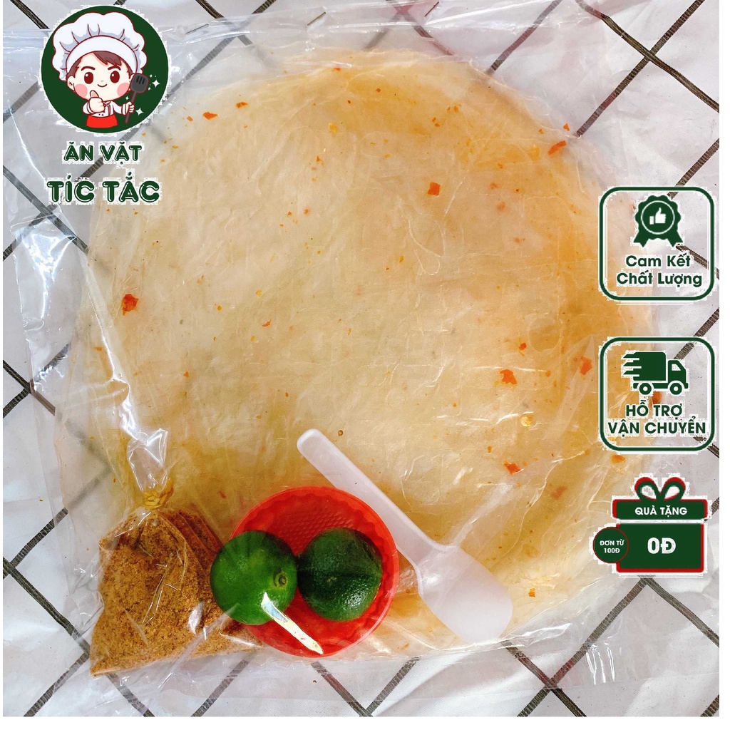 Bánh Tráng Dẻo Ớt Chấm Muối Nhuyễn Tắc Xanh Truyền Thống - Bánh Tráng Phơi Sương Long Điền