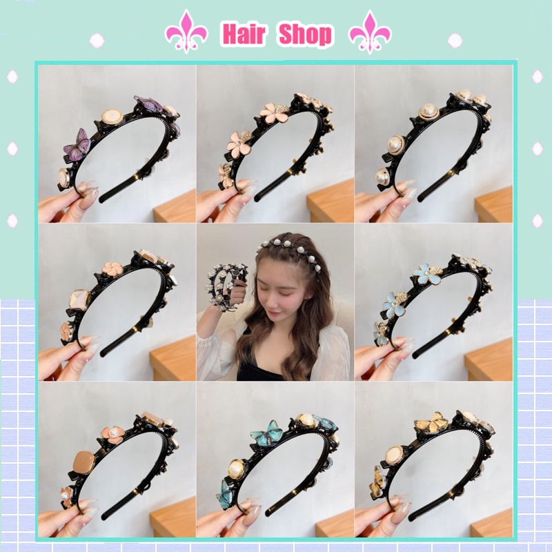 Cài tóc đính ngọc trai nhân tạo phong cách Hàn Quốc cho nữ