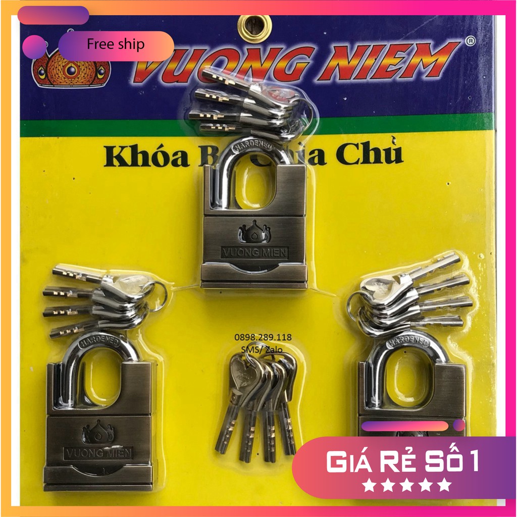 Bộ 3 Khóa Chìa Chủ Vương Niệm