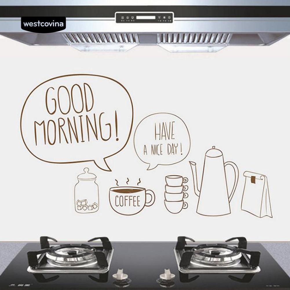 Decal dán tường bếp trang trí