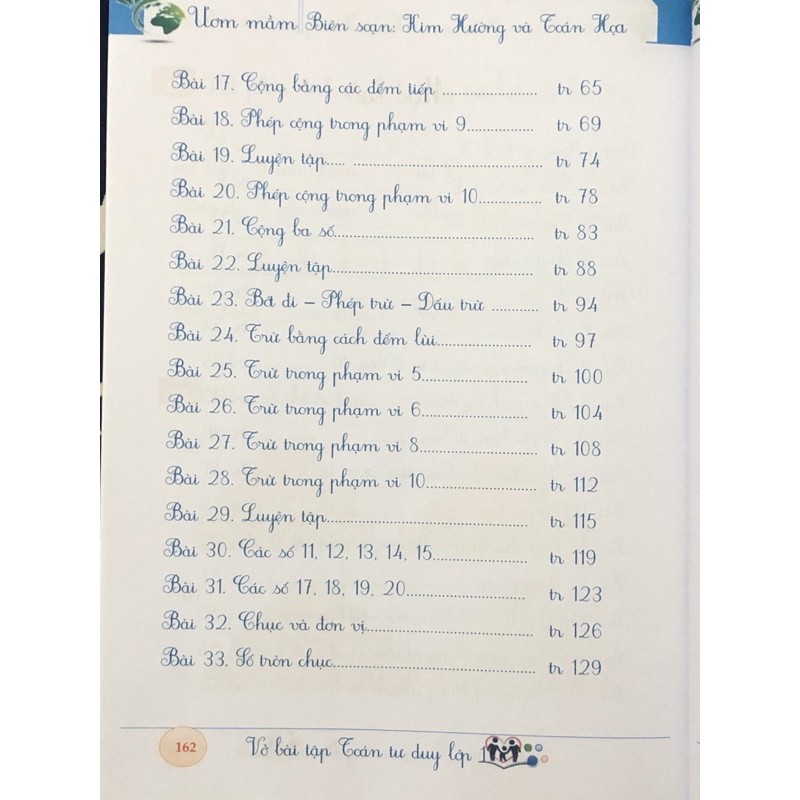 Sach - Vở Bài Tập Toán Tư Duy Lớp 1 - Tập 1