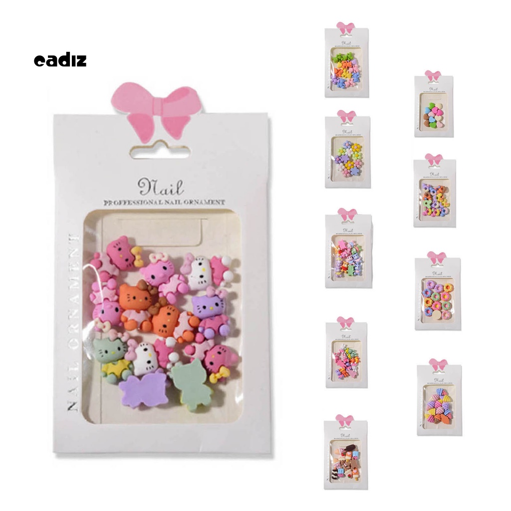 Phụ Kiện Trang Trí Móng Tay Nghệ Thuật Bằng Resin Họa Tiết Hoạt Hình 3D DIY