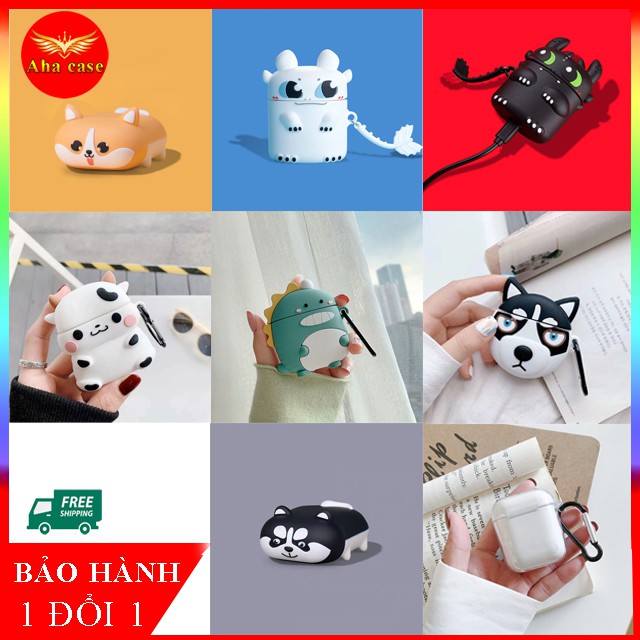Vỏ bao đựng tai nghe bluetooth airpods1/2 bảo vệ case airpods, inpods hàng cao cấp