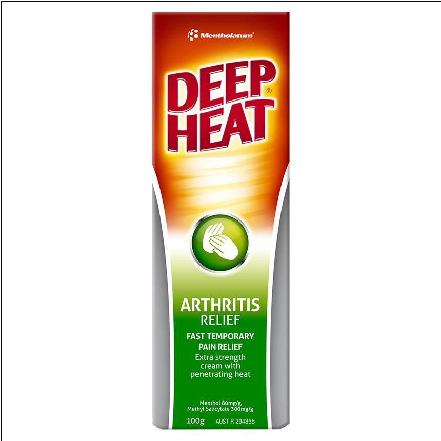 Gel xoa bóp Mentholatum Deep Heat Arthritis Cream 100g