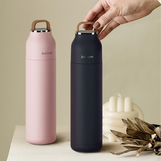 Bình giữ nhiệt Just Love 500ml inox SUS304 phích giữ nhiệt có nắp cốc uống đi kèm giữ nhiệt lâu đến 18h