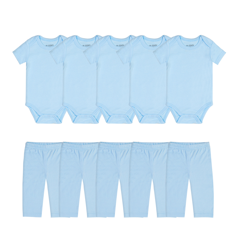 bộ quần áo sơ sinh bộ body cho bé sơ sinh Set 10 Món Áo Liền Quần & Quần Dài Cho Bé 0-12 Tháng Tuổi đồ trẻ sơ sinh quần dài cho bé
