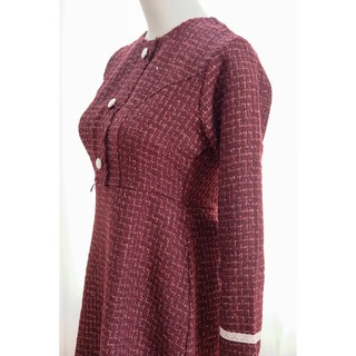 Ceci Cela - Đầm Simon Vải Tweed Tay Dài