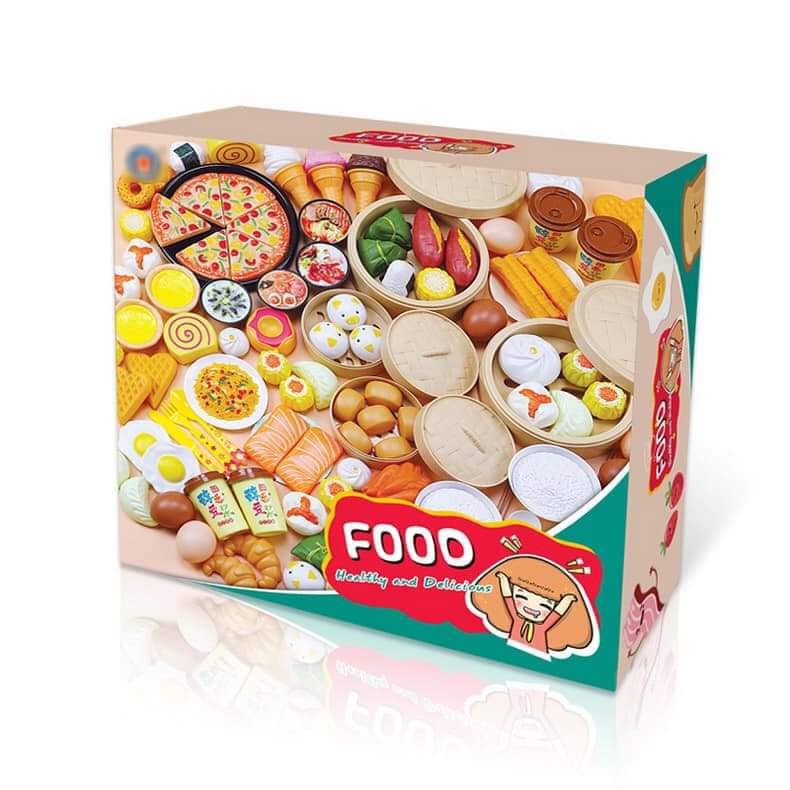 [Hàng Loại 1] BỘ ĐỒ CHƠI NẤU ĂN -CHO BÉ FOOD 88 CHI TIẾT ĐỦ MÓN ĂN Á ÂU [ HÀNG LOẠI 1 ]