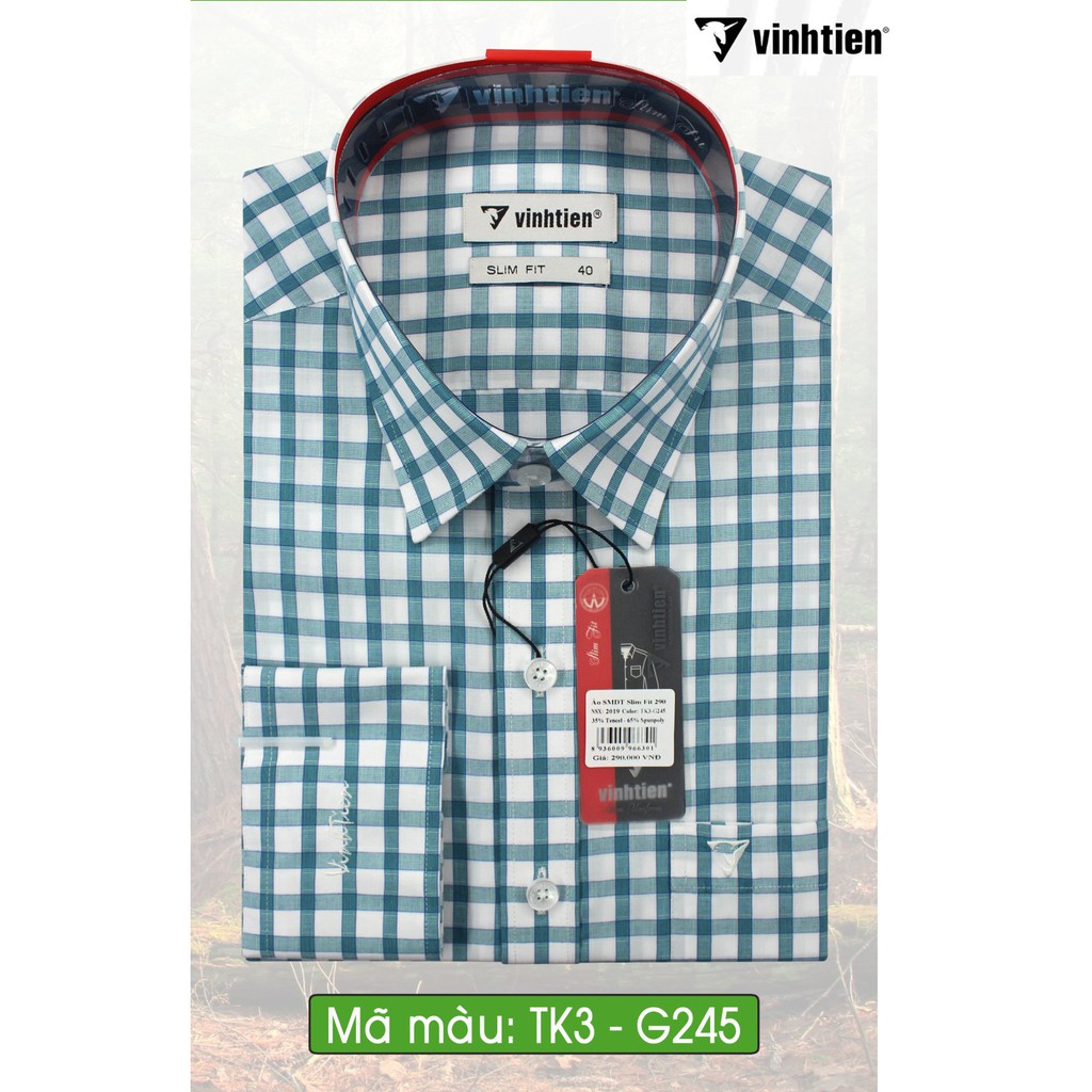 ÁO SƠ MI DÀI TAY SLIMFIT 290 VĨNH TIẾN | BigBuy360 - bigbuy360.vn
