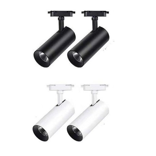 Combo 2 đèn led rọi ray ống bơ 5w + thanh ray 0.5m