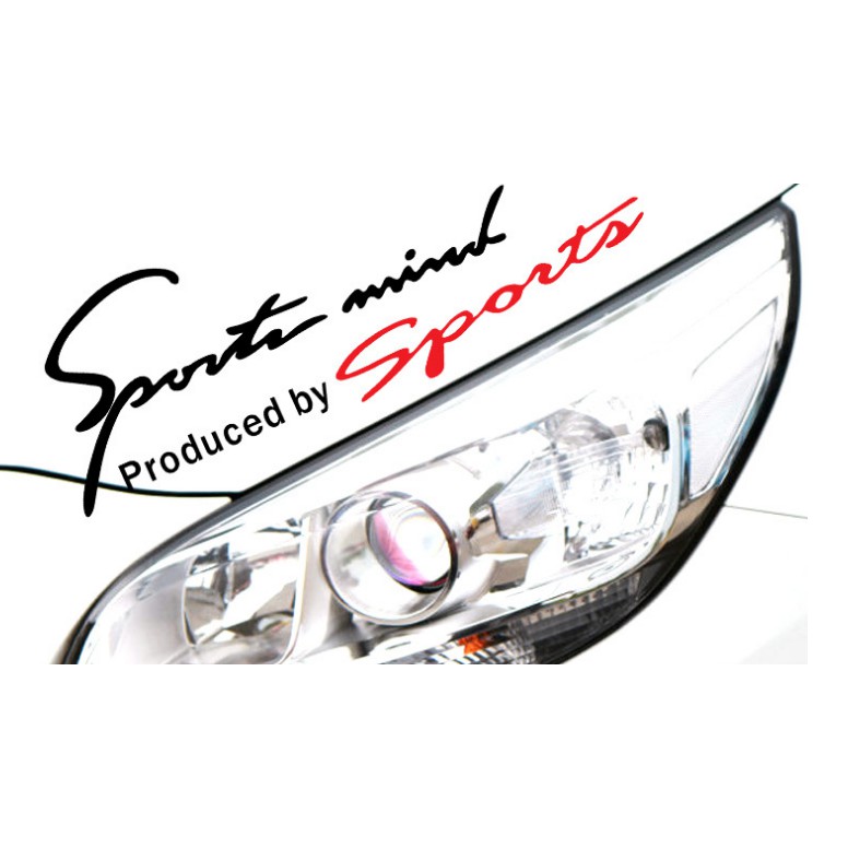 Tem Dán Sport Mint Trang Trí Ô Tô Sành Điệu, Phụ Kiện Ô Tô, Tem Dán Sport Mind Trang Trí Capo Xe, Thân Xe Ô Tô