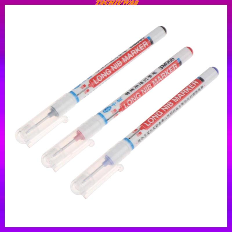 Bộ 3 Bút Đánh Dấu Lỗ Dài Đầu Sâu Tachiuwa2 Chuyên Dụng Cho Làm Gỗ
