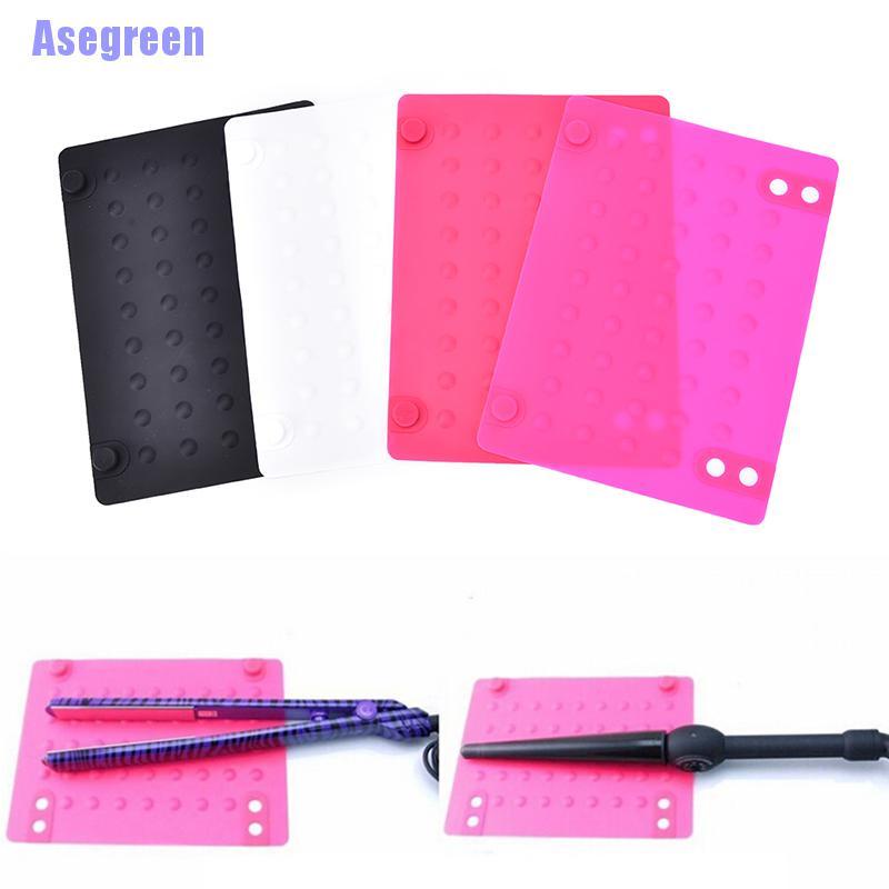 (Hàng Mới Về) Tấm Silicone Chịu Nhiệt Dùng Để Uốn Tóc Thẳng / Xoăn