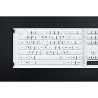 Bộ AKKO Keycap Black on White (PBT Double-Shot/ASA profile/158 nút)