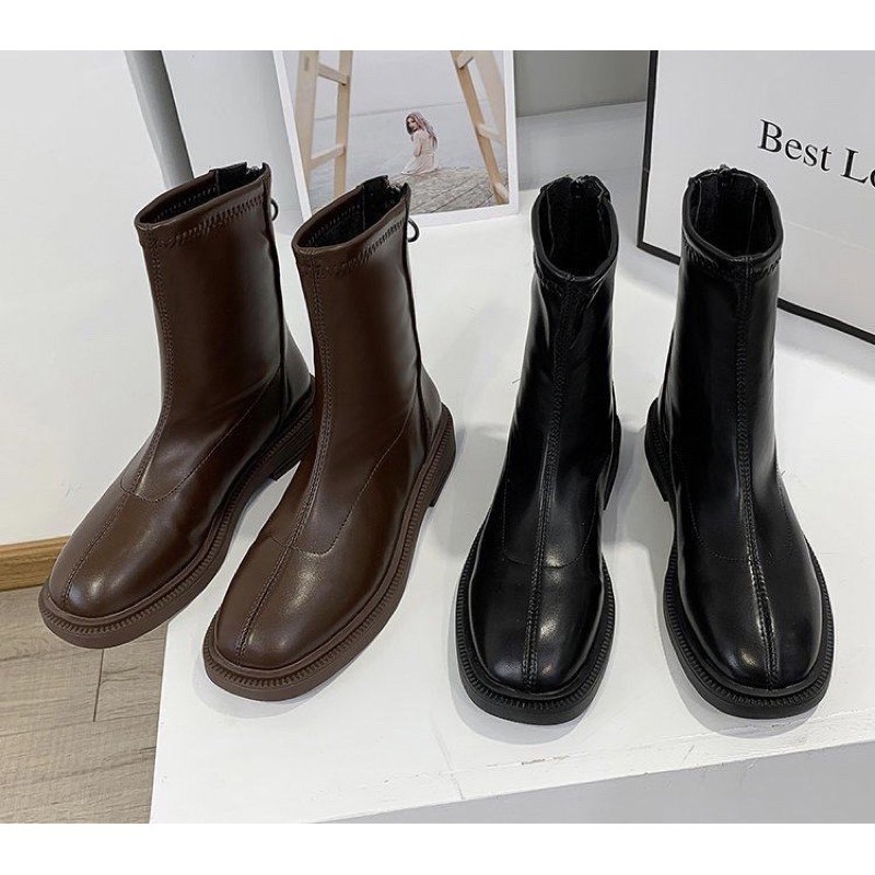 D7{SẴN} BOOTS DA ĐẾ BỆT | CÓ LÓT LÔNG HÀNG LOẠI 1