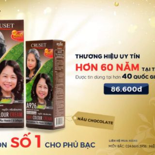 NHUỘM TÓC PHỦ BẠC THÁI LAN CRUSET