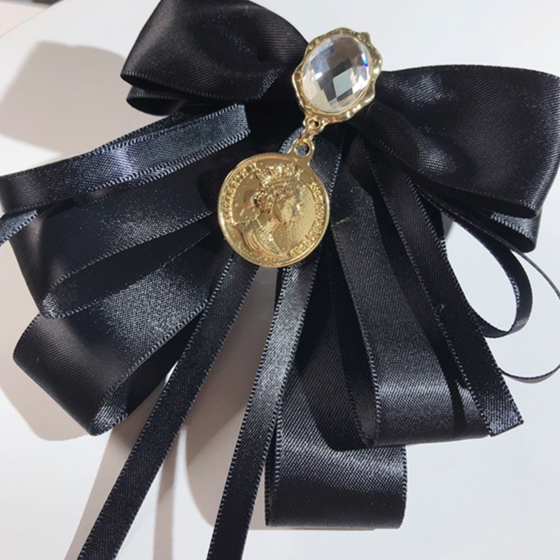 Cà Vạt Thắt Nơ Đính Đá Phong Cách Vintage Cho Nữ