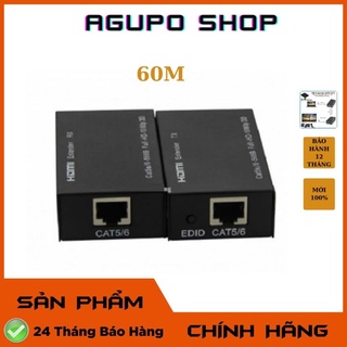 Bộ kéo dài tín hiệu hdmi 60m sang cáp mạng lan rj45