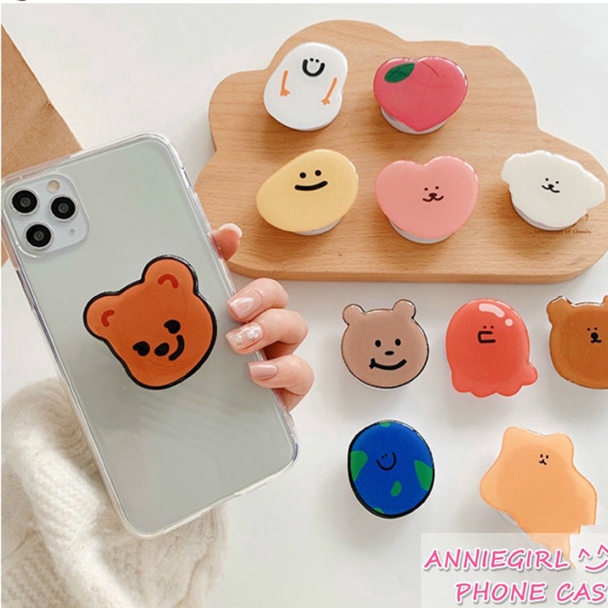 Đệm đỡ điện thoại thiết kế đệm khí hình hoạt hình vui nhộn thông dụng có thể gấp gọn | BigBuy360 - bigbuy360.vn