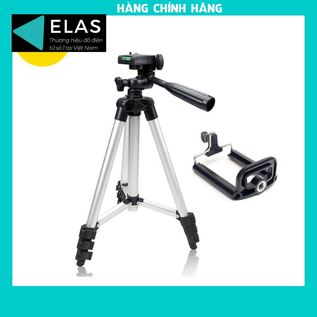 Gậy chụp ảnh 3 chân/Gậy tự sướng Tripod 3110 -Có kẹp điện thoại, Cân chỉnh thăng bằng cao 1,1m Bảo hành 6 tháng