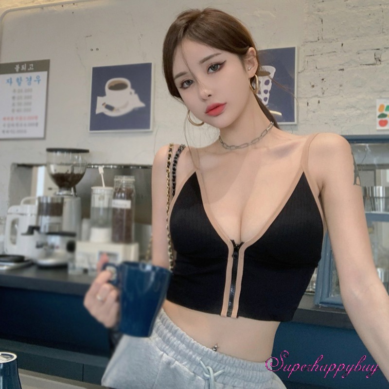 Áo Thể Thao Không Tay Cổ Chữ V Dáng Ôm Thời Trang Dành Cho Nữ