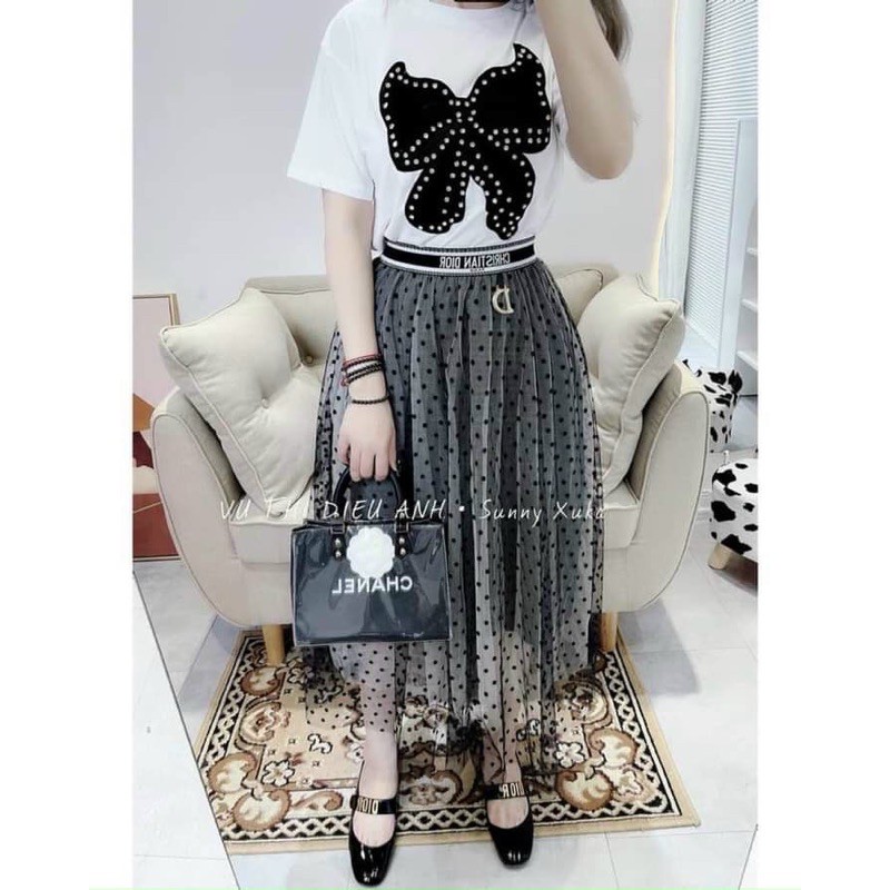 [ Mã FAXANH55 giảm 10K đơn 50K] BÁN SỈ CHÂN VÁY LƯỚI CHẤM BI CẠP CHỮ ĐI Ô CHO NỮ | BigBuy360 - bigbuy360.vn