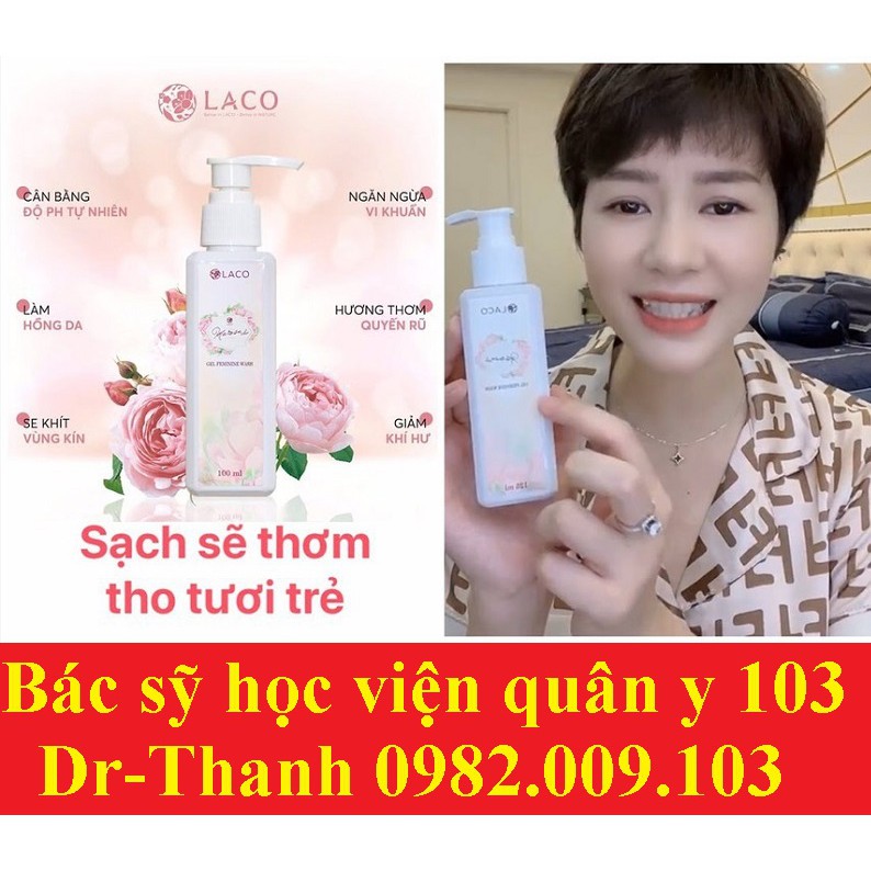 Dung dịch vệ sinh phụ nữ Laco Marosa se khít và làm hồng vùng kín, hết viêm ngứa, khô hạn, sạch khí hư 125ml