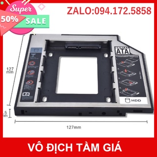 Caddy Bay SATA 3.0 9.5mm  gắn thêm ổ cứng cho Laptop