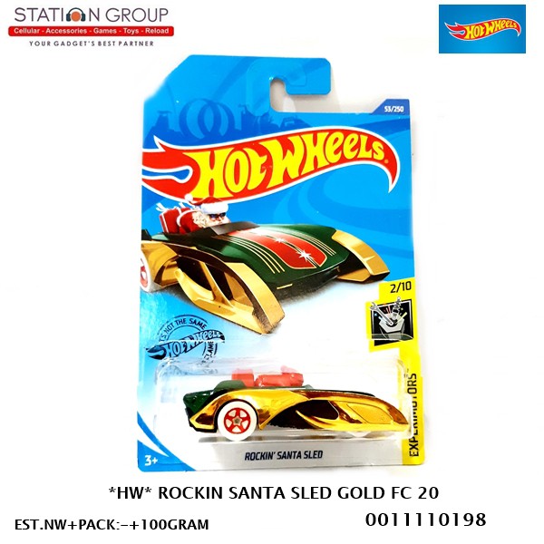 Hot Wheels Mô Hình Xe Đồ Chơi Rockin Santa Sled Fc 20 - Diecast