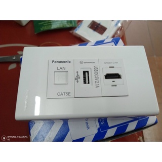 Bộ nhân ổ cắm mạng, USB sạc, VGA lắp âm tường