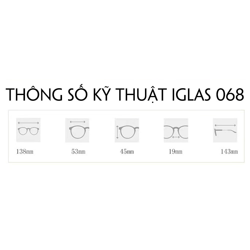 Kính Bảo Vệ Mắt Chống Ánh Sáng Xanh Dáng Mắt Tròn KAVI KV068