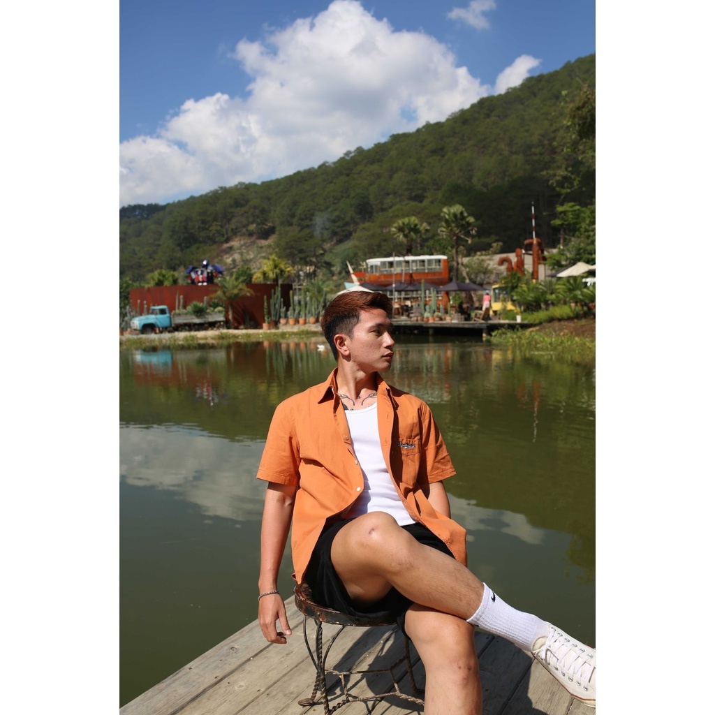 Kombiland áo sơ mi vải kaki