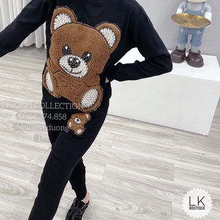 BỘ LEN GẤU ĐÍNH NGỌC