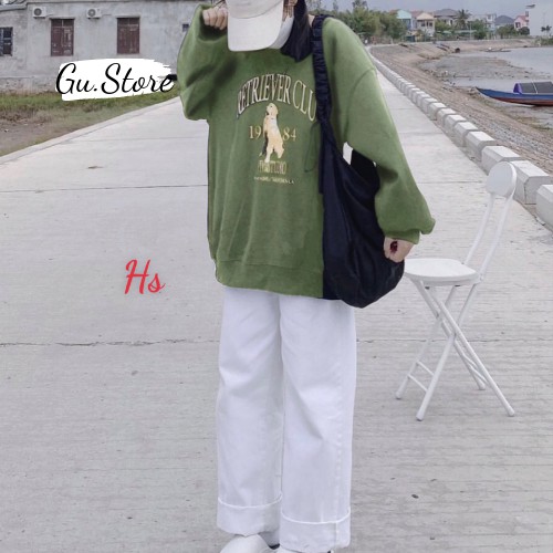 Áo Sweater nỉ tay bông, Áo Sweater in hình Dog cực chất Gu Store max000824