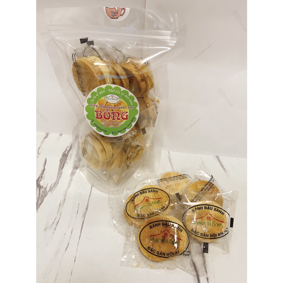 {Siêu ngon} BÁNH ĐẬU XANH NHÂN THỊT - ĐẶC SẢN HỘI AN - Nhãn hiệu BÔNG