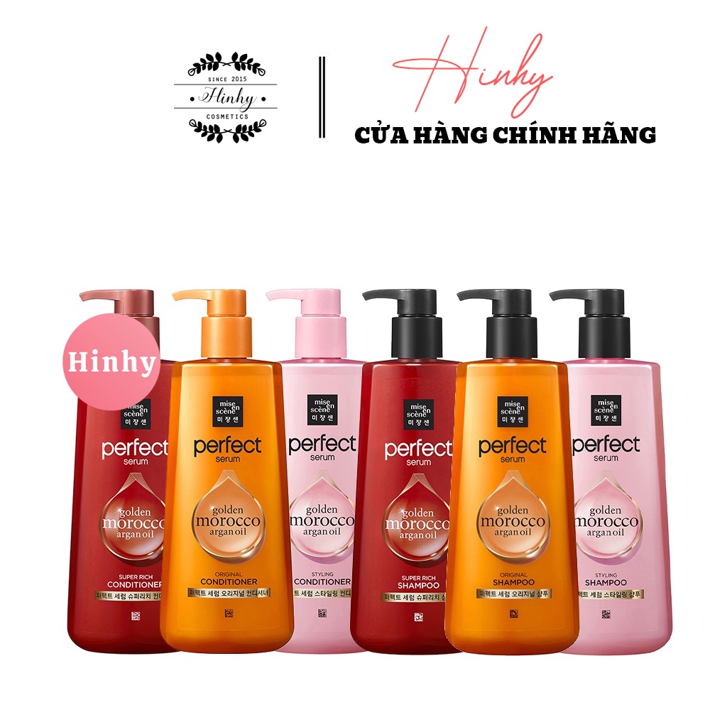 Bộ Dầu Gội Và Xả Mise En Scene Perfect Serum Shampoo And Conditioner 680ml