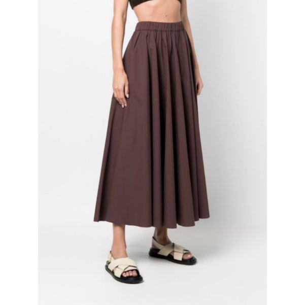 Quần culottes dáng dài dập ly VNXK ống xếp li siêu rộng super flare xòe giả váy voan chiffon eo chun xuất khẩu dư xịn
