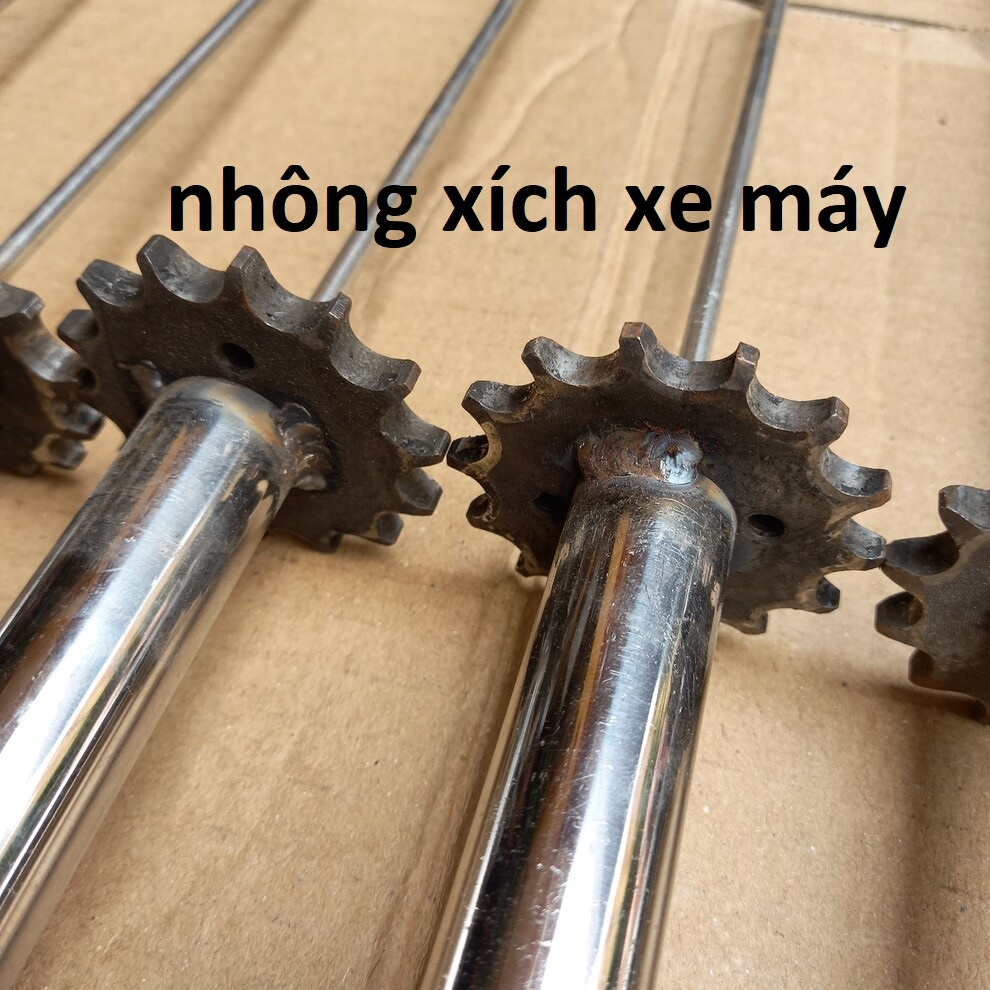 Xiên nướng thịt _ chế máy quay tự động _ xien nuong cha