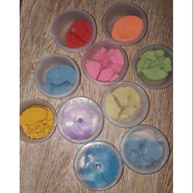 Sét 10 hũ cát động lực có nhiều màu khác nhau