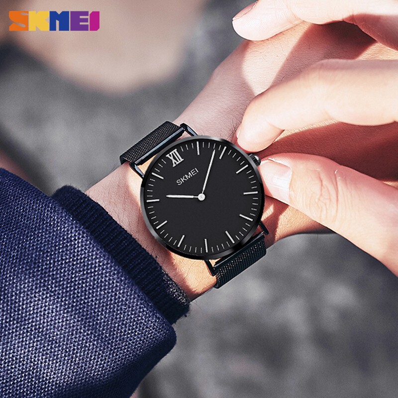 Đồng Hồ SKMEI 1181 Máy Quartz Dây Thép Không Gỉ Chống Thấm Nước Thời Trang Cho Nam