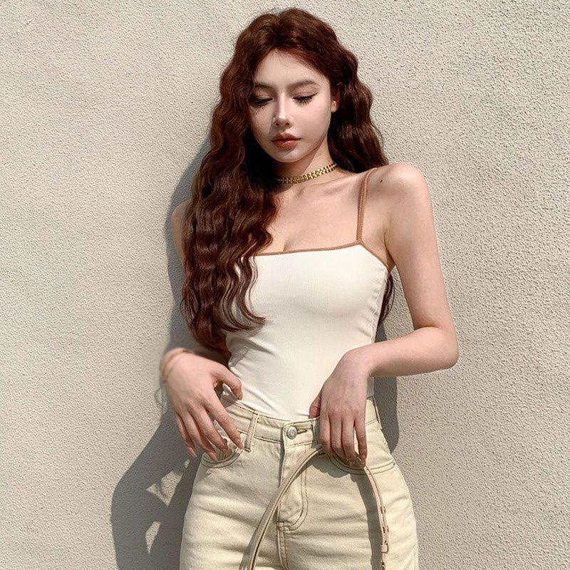 Áo Lửng Hai Dây Hở Lưng Phong Cách Quyến Rũ Dành Cho Nữ