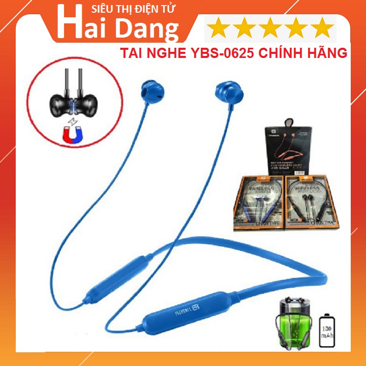 Tai Nghe Bluetooth Không Dây YBS-0625 Nhét Tai Hỗ Trợ Đàm Thoại 6h,Chống Ồn Cao Cấp