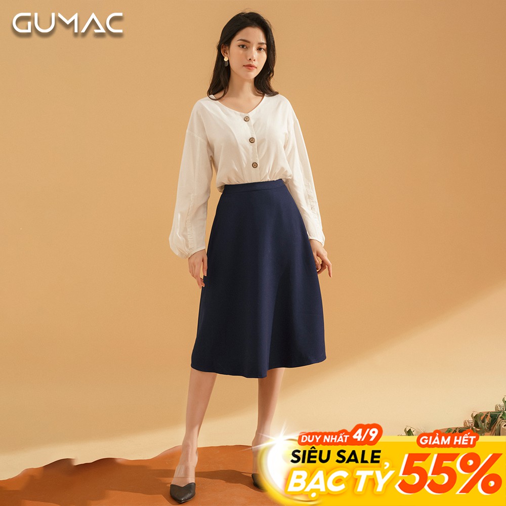 [Mã WAAUG giảm 15% tối đa 30k đơn 99k] Chân váy xòe cơ bản VA706 GUMAC | BigBuy360 - bigbuy360.vn