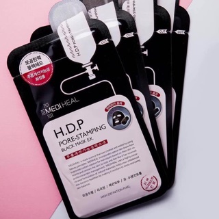 Mặt nạ than hoạt tính mediheal h.d.p pore-stamping charcoal-mineral mask