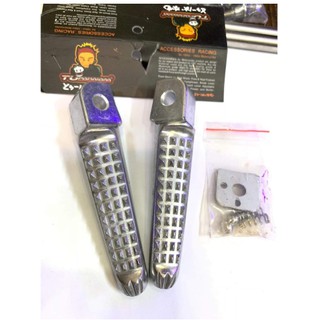 Gác chân nhôm gai nhỏ Trusty cho các dòng xe Honda, Yamaha đều gắn được