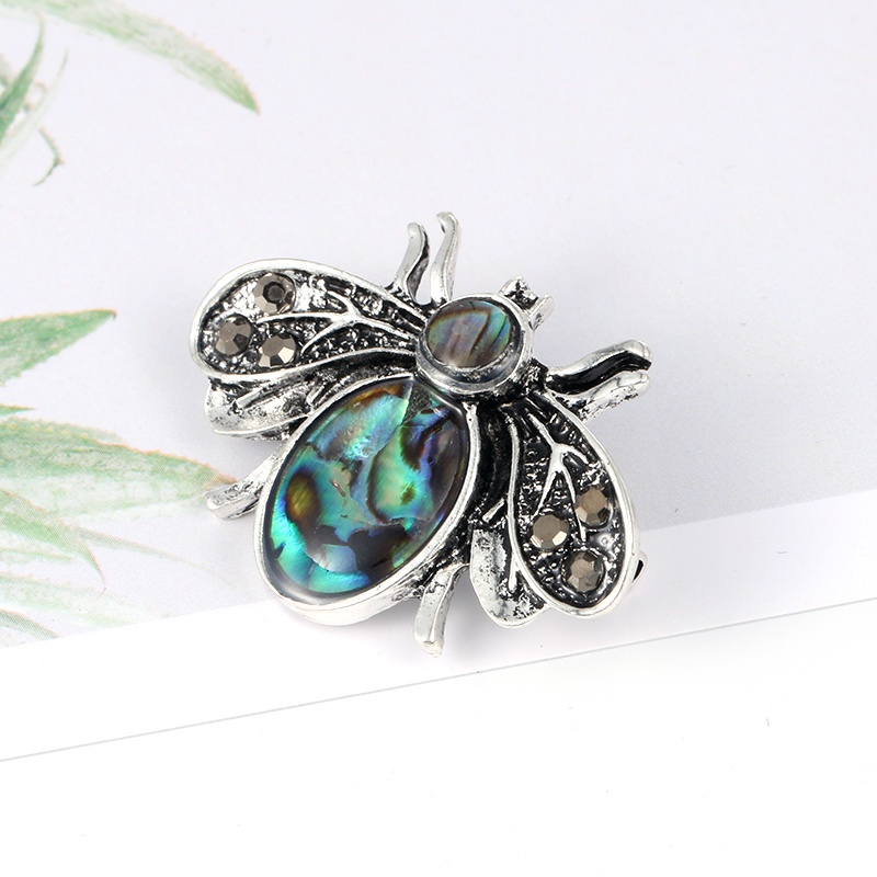 Ghim cài áo hình con ong đính đá nhân tạo thời trang mới cho nữ